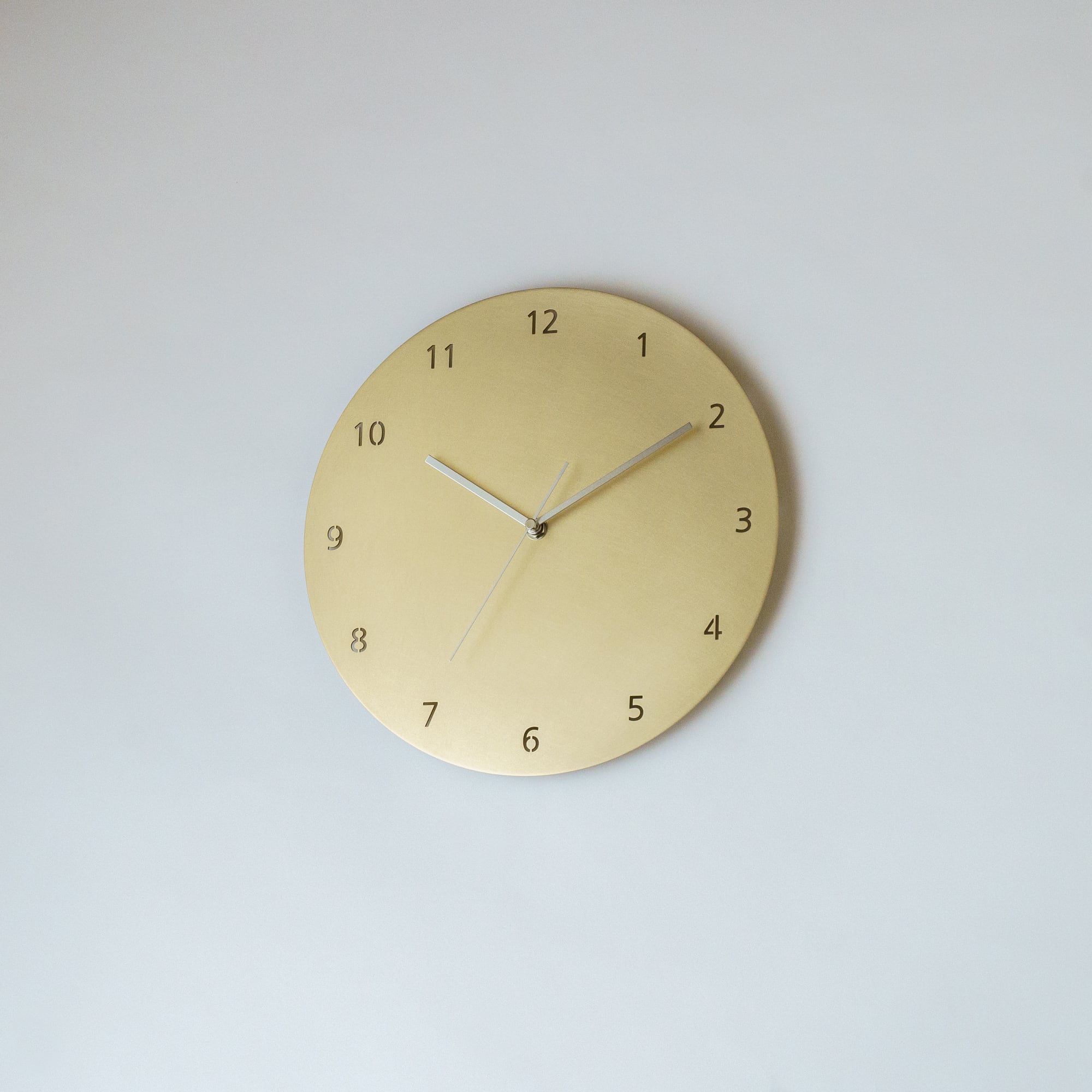 minimal wall clock 300 _ number / brass 壁掛け時計 300 数字