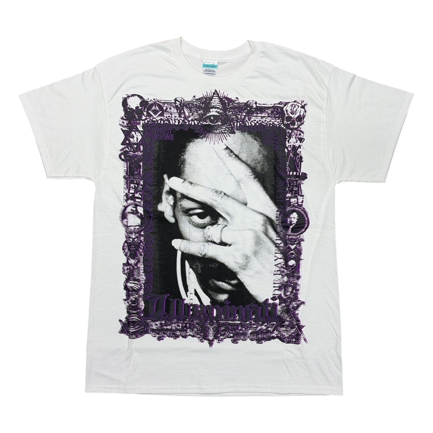 シカリオカルテル】SICARIOCARTEL SNOOPY TEE WHITE×BLACK×PURPLE | N.O.N