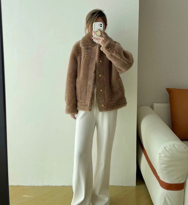 ベア襟付きジャケット