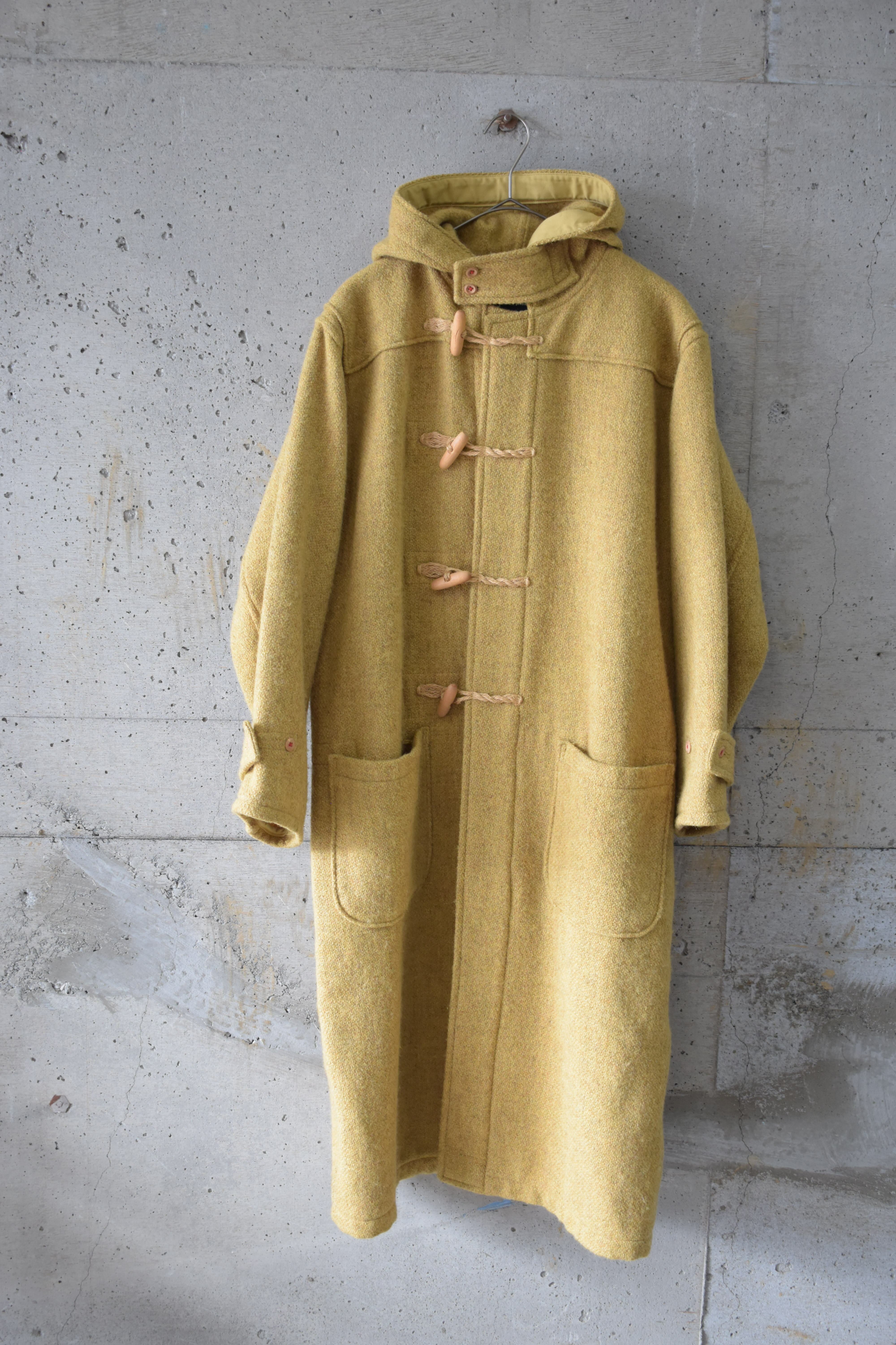 Mustard yellow duffel coat