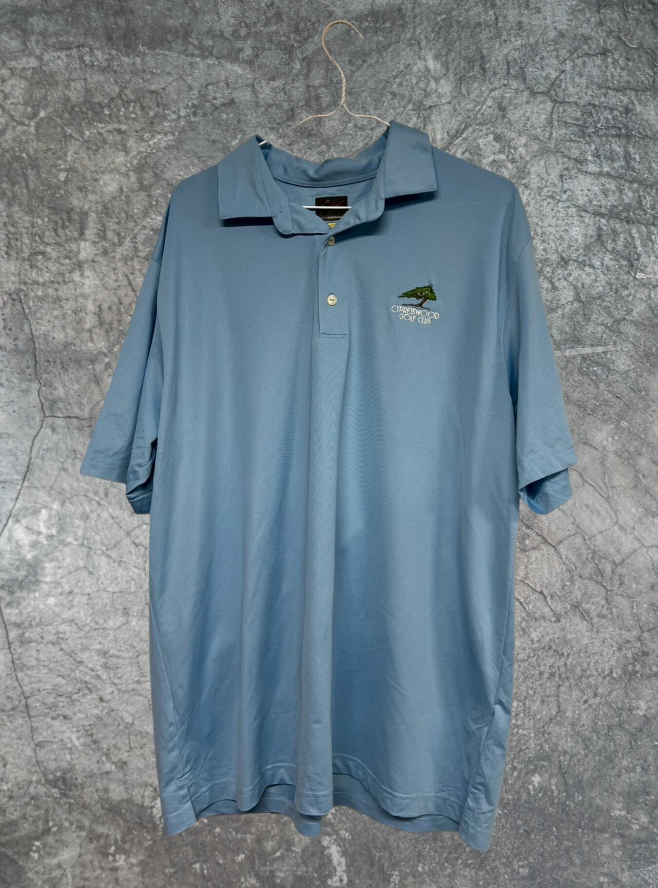 刺繍半袖ポロシャツ size:L