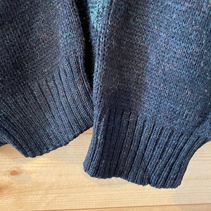 【amadinda】イギリス製 クルーネック 柄ニット セーター 個性的 EU古着