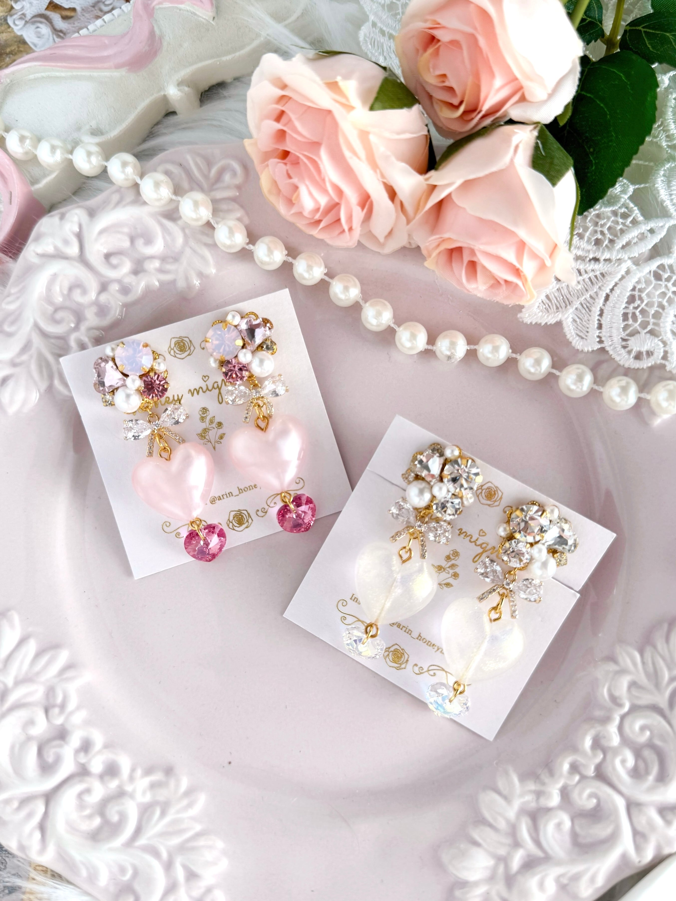 ハートピアス/イヤリング【AW-HE-5】