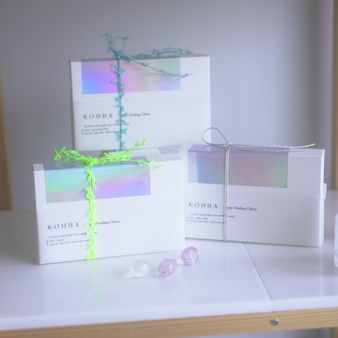 Libra M - Milky Moonlight / リブラ / Light Healing Crystal Suncatcher