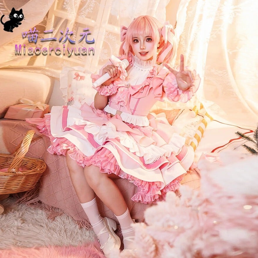 ロリータファッション 甘ロリピンクフリルセットアップ | ロリィタ