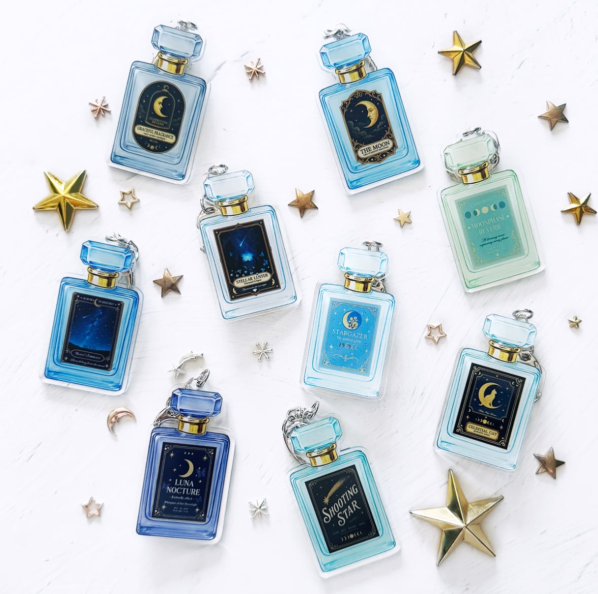 アンティークコラージュ香水瓶 アンブレラマーカー・チャーム | LALA