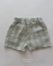 【取寄/韓国直送】Aosta 26/SM チェックハーフパンツ｜夏服｜韓国子供服