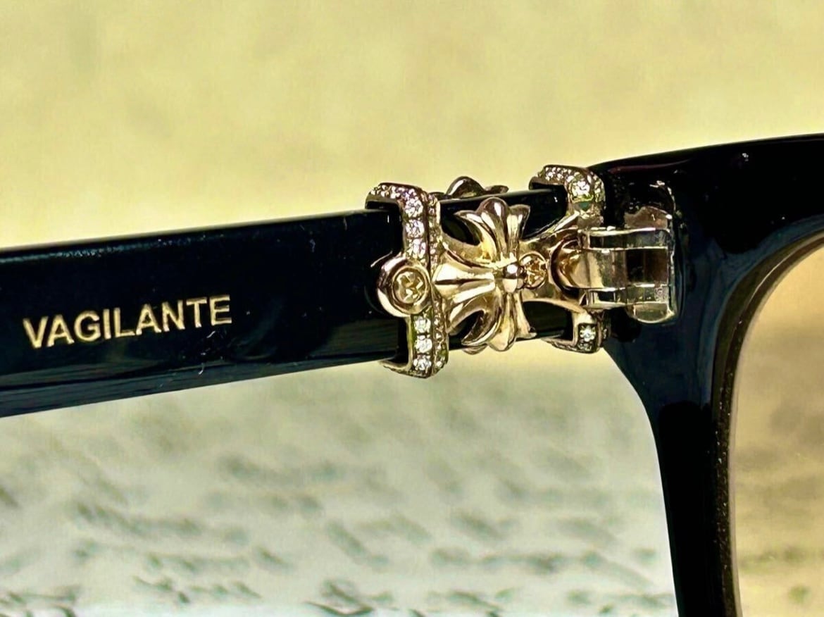 CHROME HEARTS クロムハーツ パヴェダイヤ 22k ゴールド アイウェア