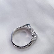 【受注販売】Engraved Signet Ring - Silver -