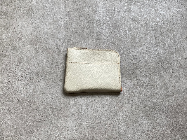 L-shaped Small Wallet: (soft shrink) Color : Cream