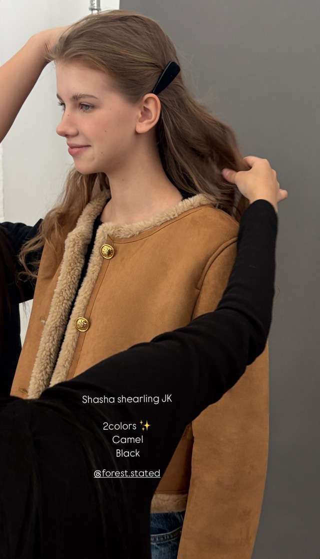 (予約) forest / Shasha shearling jacket 2color