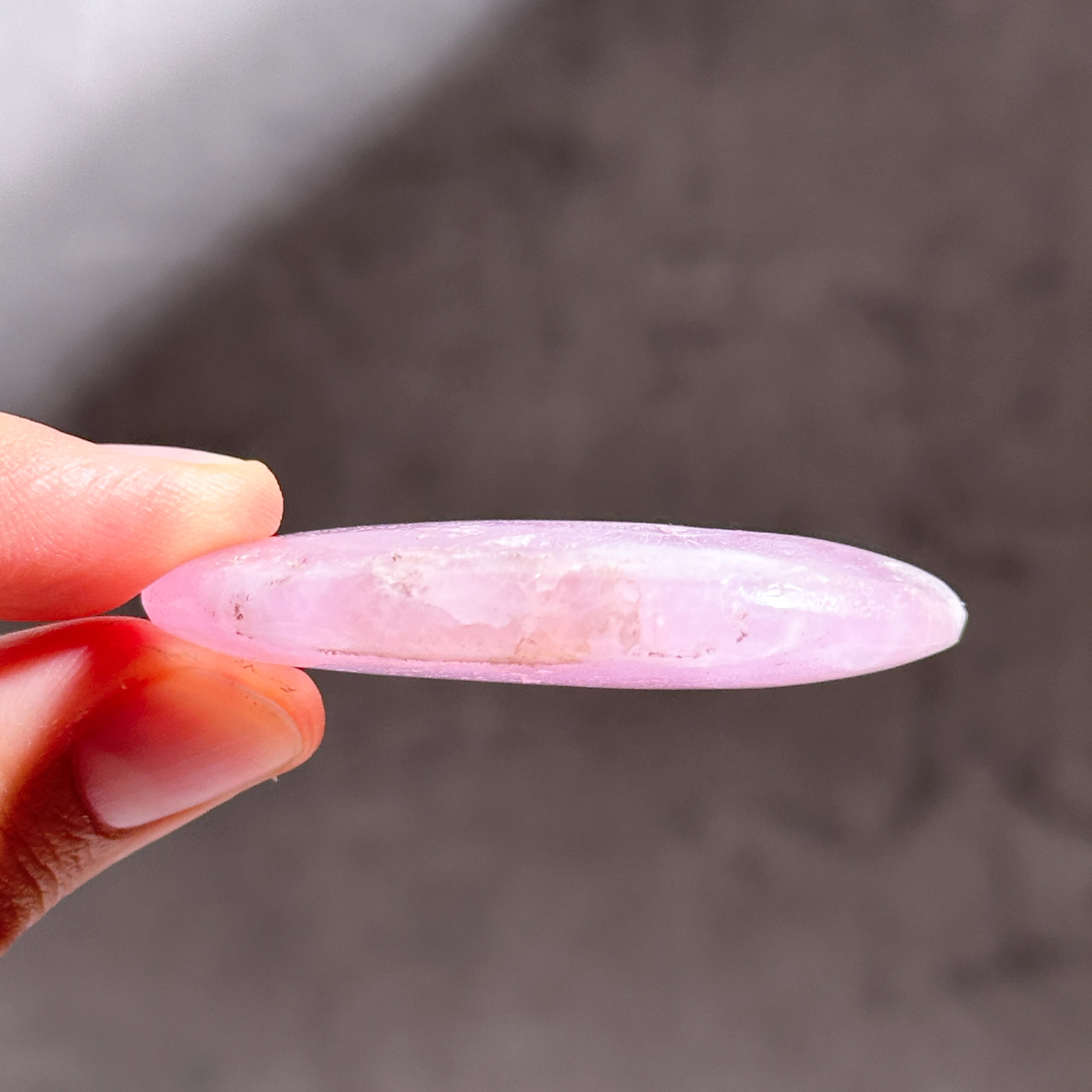 高品質】ピンクアラゴナイト パームストーン 82◇Pink Aragonite Palm