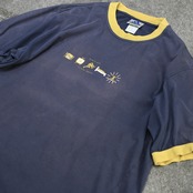 adidas fade print ringer tee