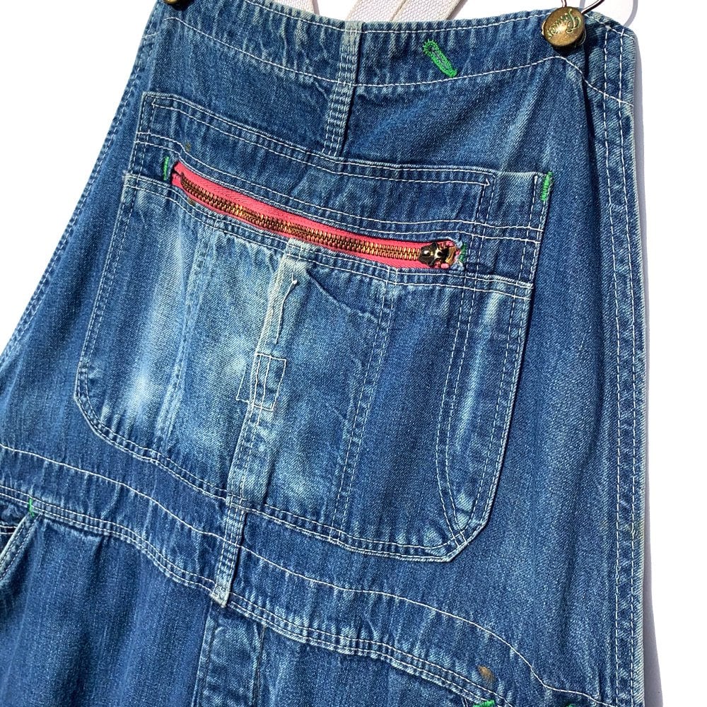 Pointer [POINTER] Vintage low back denim overalls [1950s] Vintage Denim  OverAll