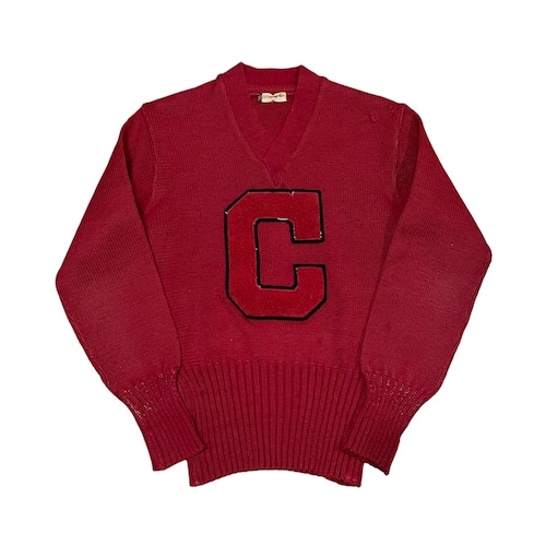 40's lettered sweater