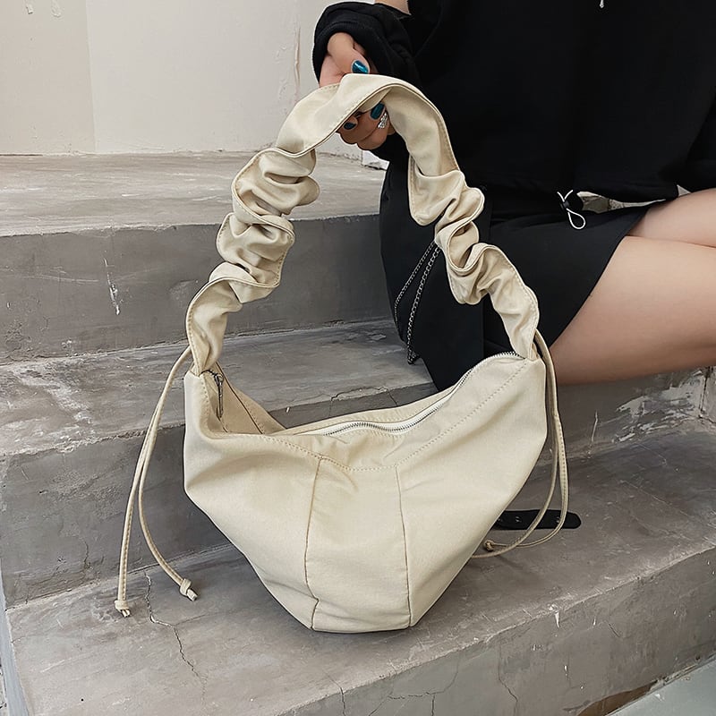 シンプルなキャンバスレディースワンショルダー大容量バッグレディース2020新しい流行のファッションワイルドニッチデザインメッセンジャーバッグ 手作りハンドバック84067751138