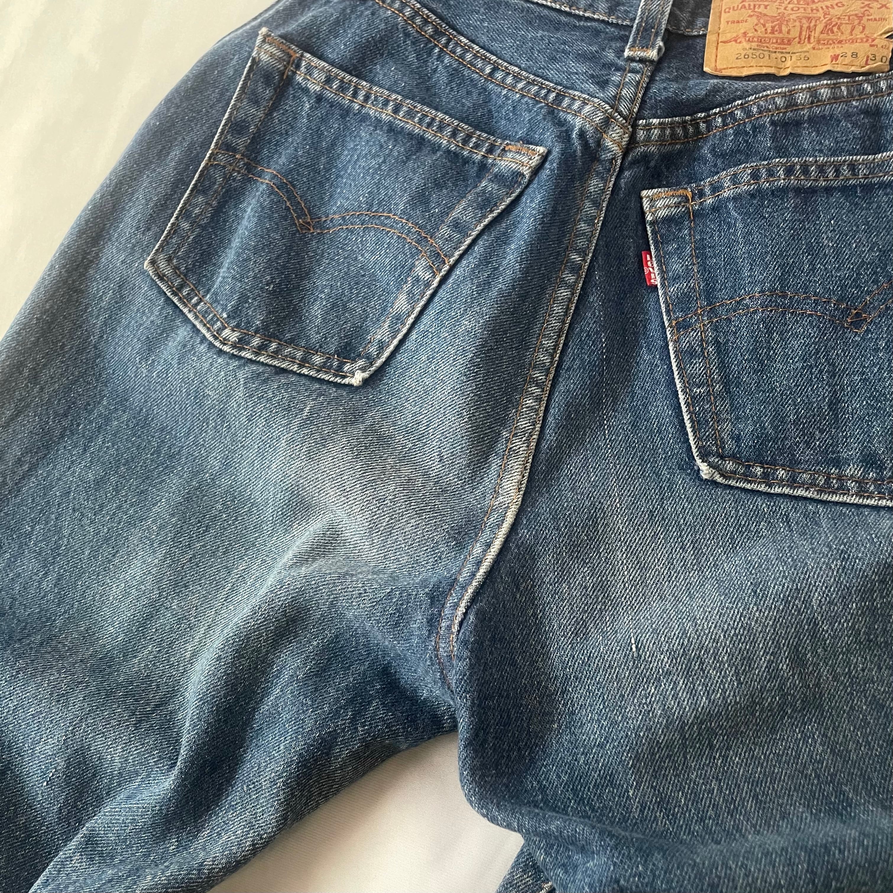 80s Madein USA Levi's 26501 inside single denim pants 80s Madein USA Levi's 26501 inside single denim pants