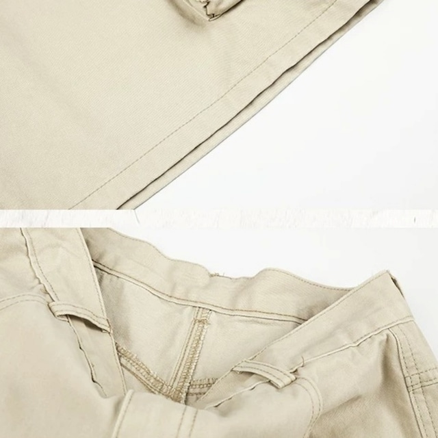 ロゴデザインクロップドバギーカーゴパンツ 2col R02460