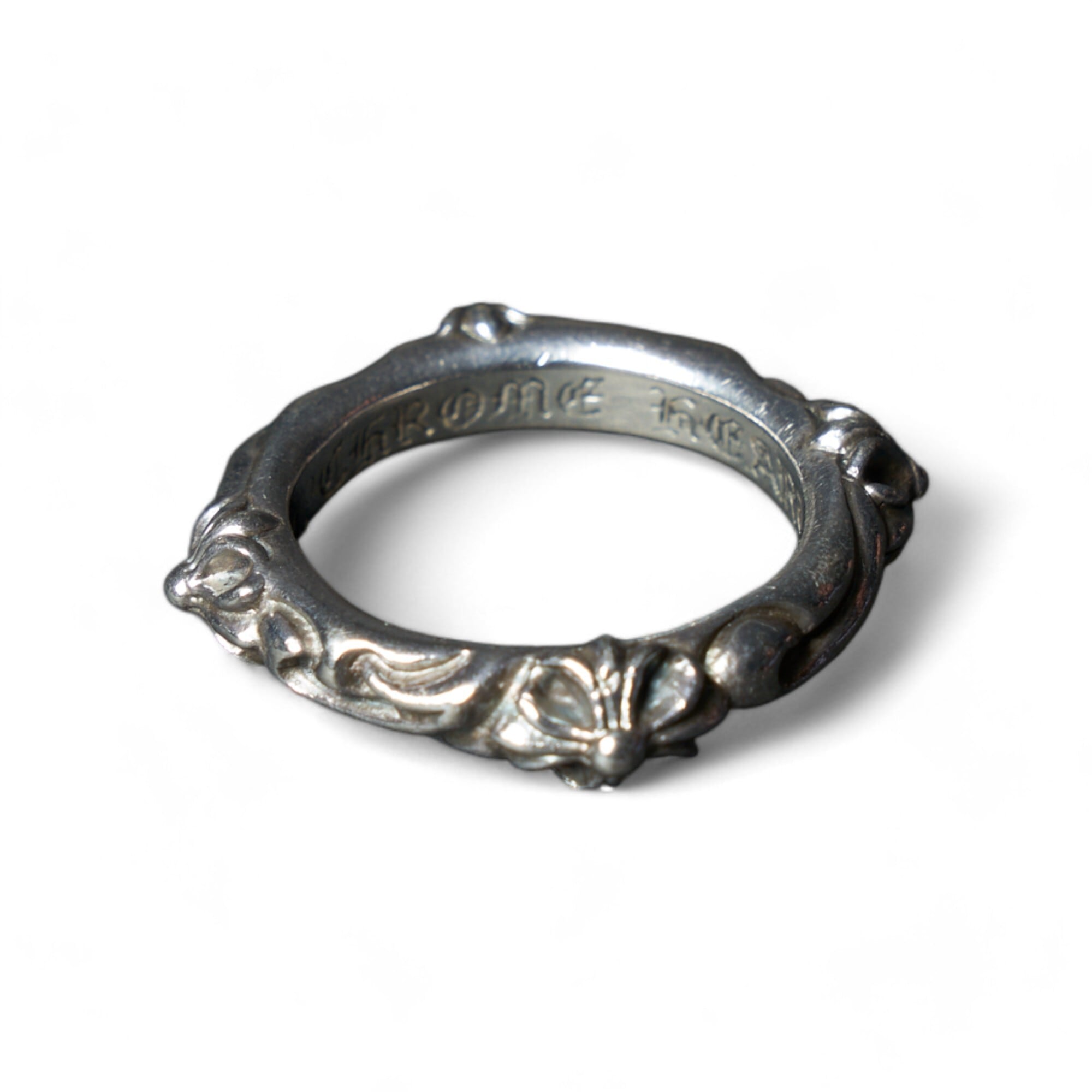 CHROME HEARTS クロムハーツ SBT クロスバンド リング シルバー 16号 