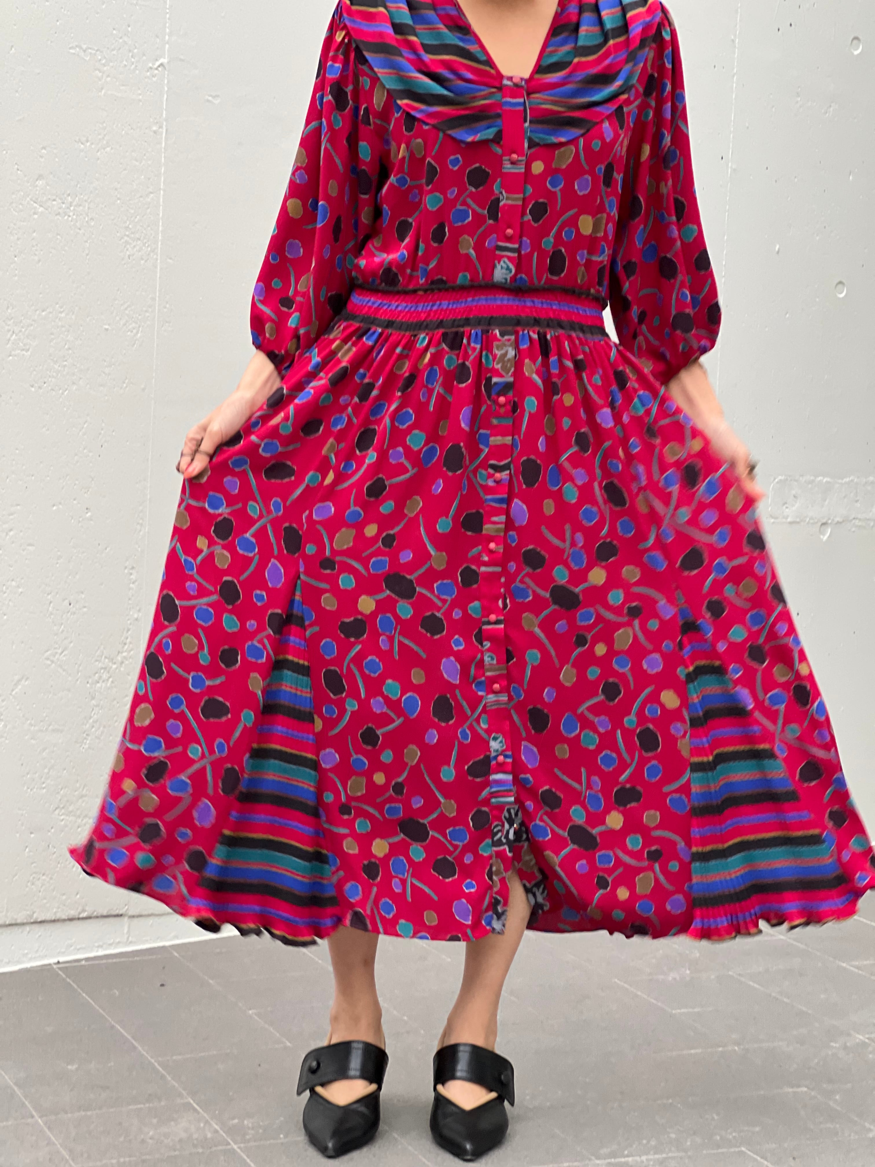 70s Diane Freis Dress ダイアン フレイス ワンピース Riyad Vintage Shop