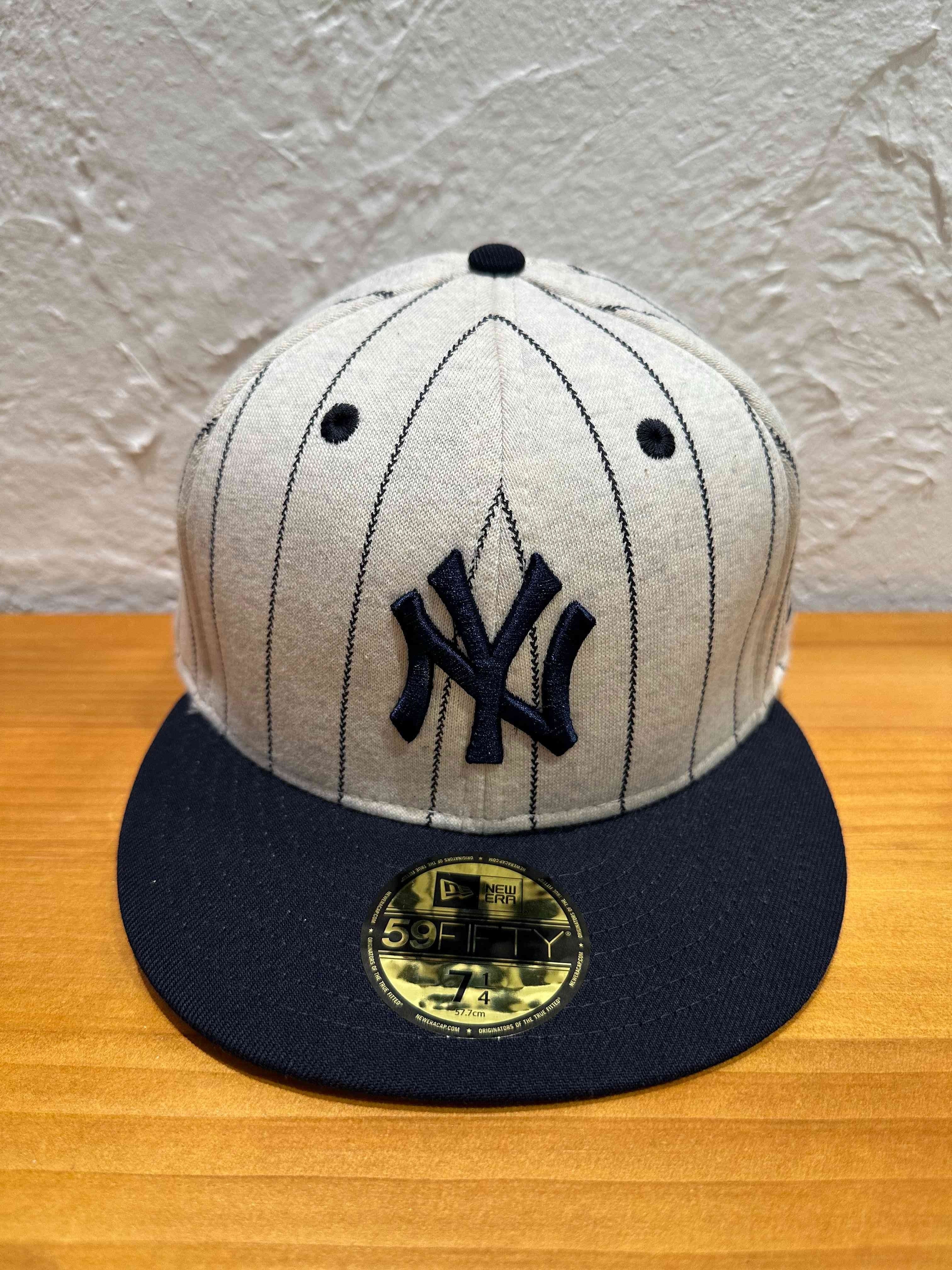 NEW ERA (ﾆｭｰｴﾗ) 59FIFTY OATMEAL HEATHER NYY (5950 ｵｰﾄﾐｰﾙ ﾍｻﾞｰ ﾆｭｰﾖｰｸ
