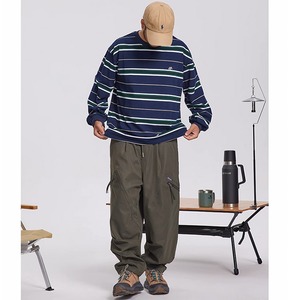 ★RETRO STRIPED BOTTLING SHIRT TOP　　　A0710