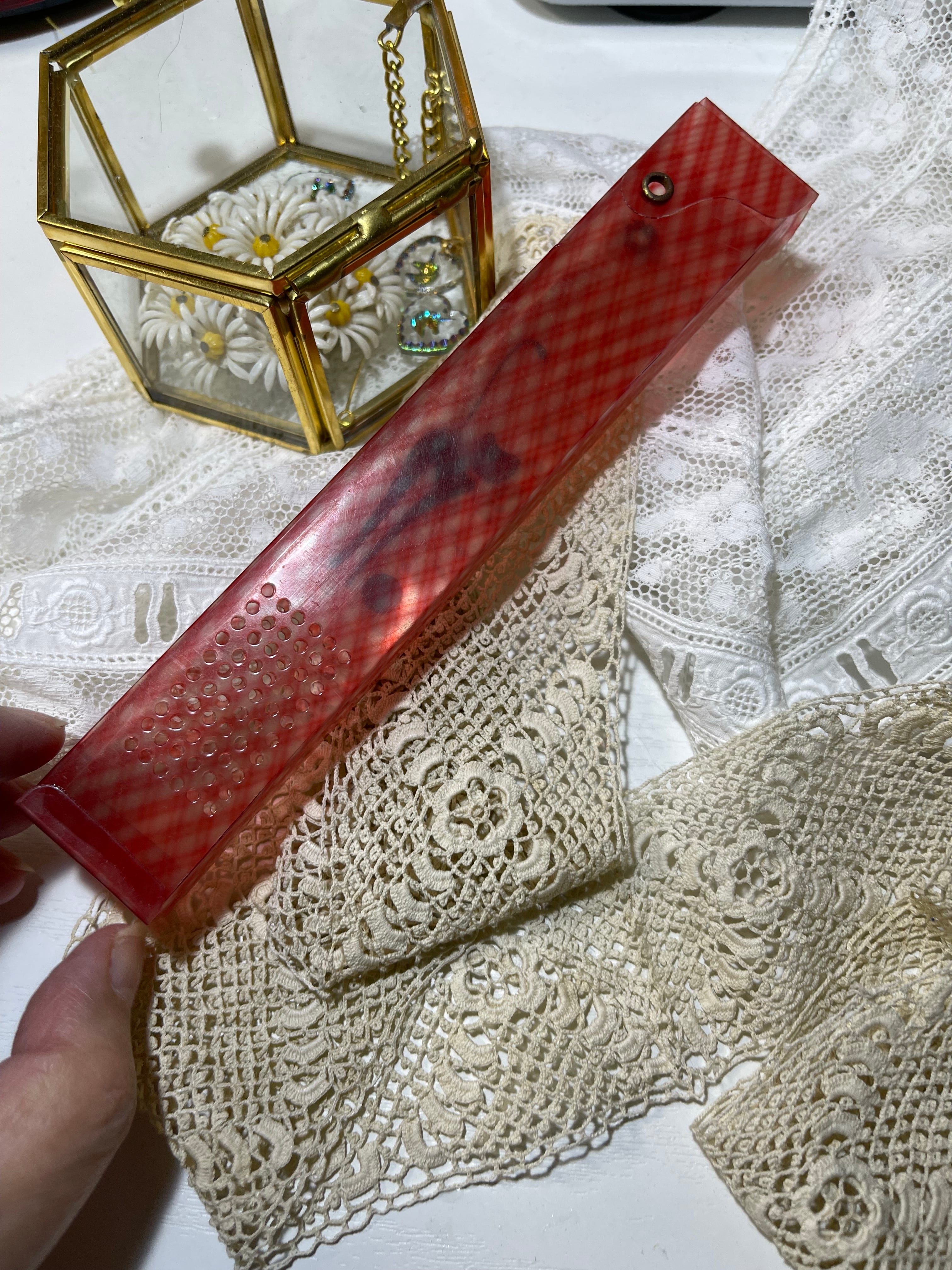 昭和レトロ アンティークセルロイド ペンケース黒猫 | アネモネ雑貨店