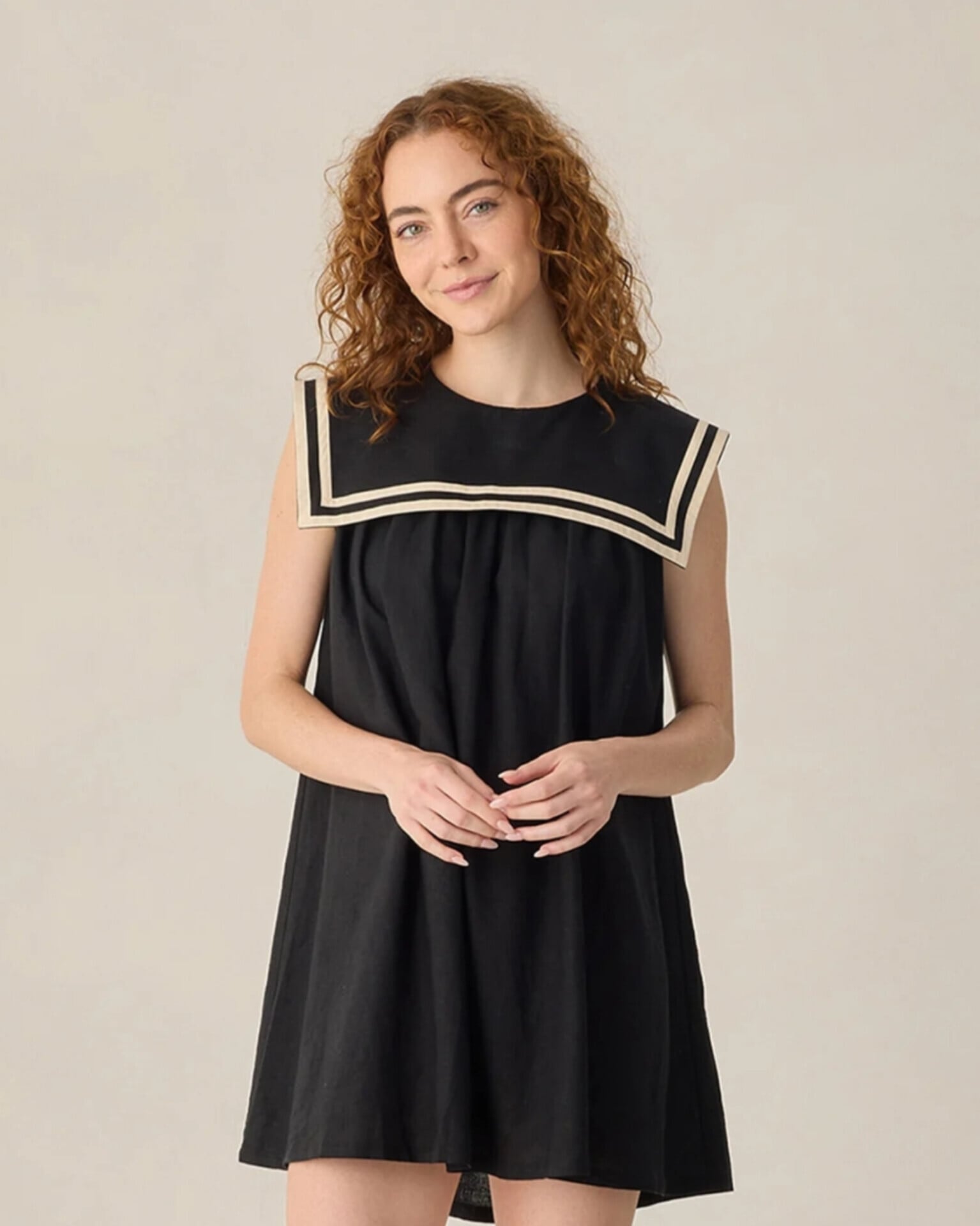 【Rylee+Cru】SAILOR DRESS / BLACK