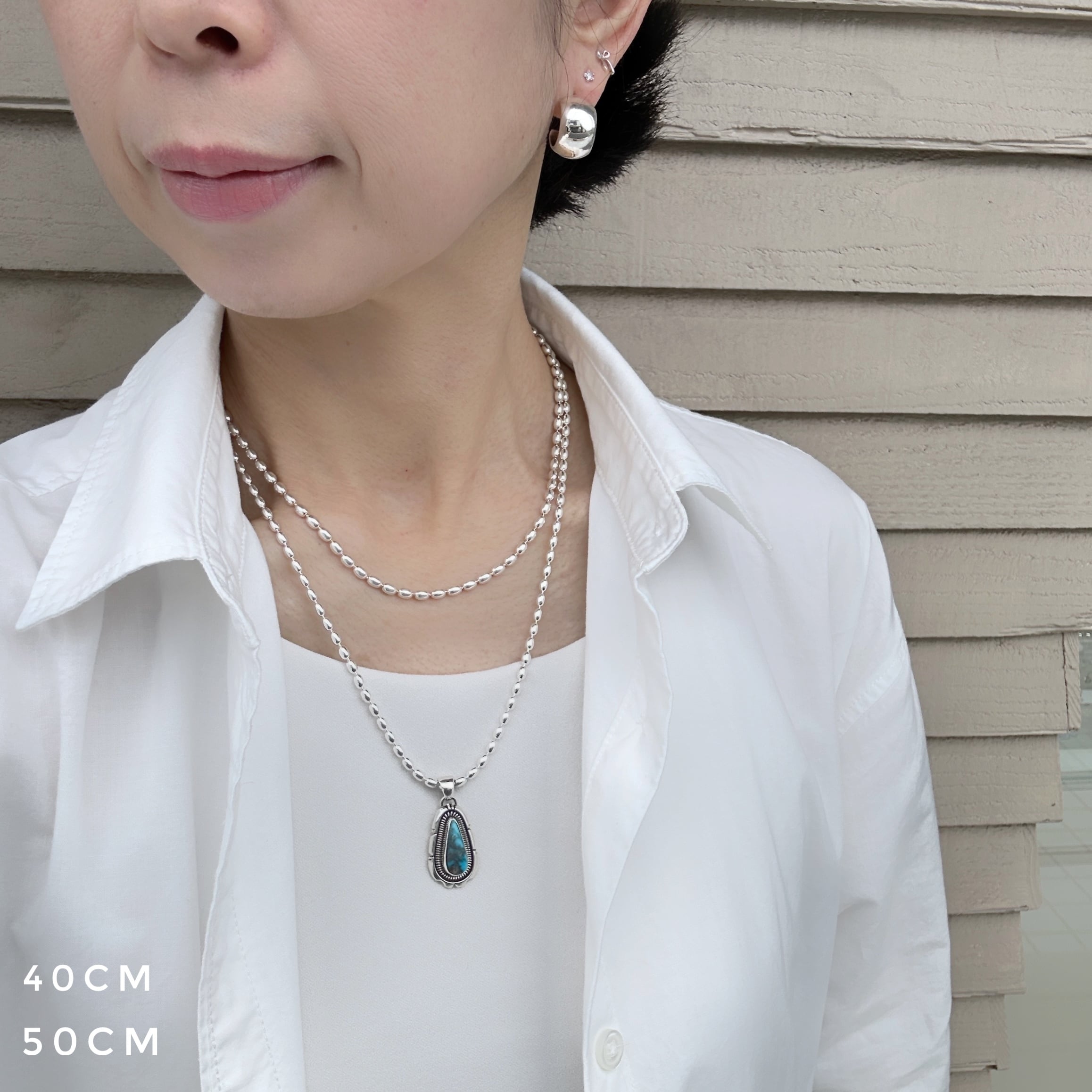 Indian Jewelry 》【一点物】ビスビー ターコイズ ペンダント