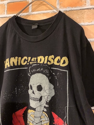 【TULTEX】Panic! at the Disco バンドTシャツ L 黒 スカル