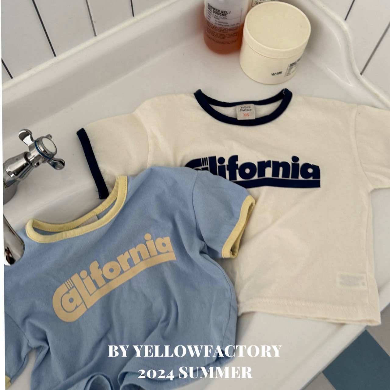 【 yellow factory】カリフォルニアTシャツ 80〜120cm ブルー240531 - 2
