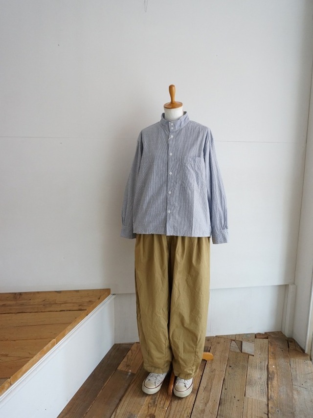 NATURAL LAUNDRY　コードシャンブレー モックシャツ