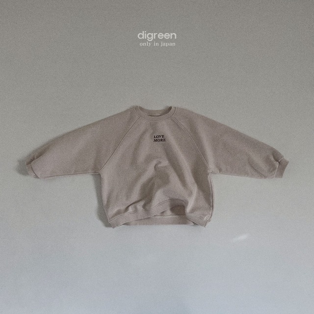 【即納】digreen  Love more sweatshirt japan limited color (日本限定カラー) ⑦ dig_t_1