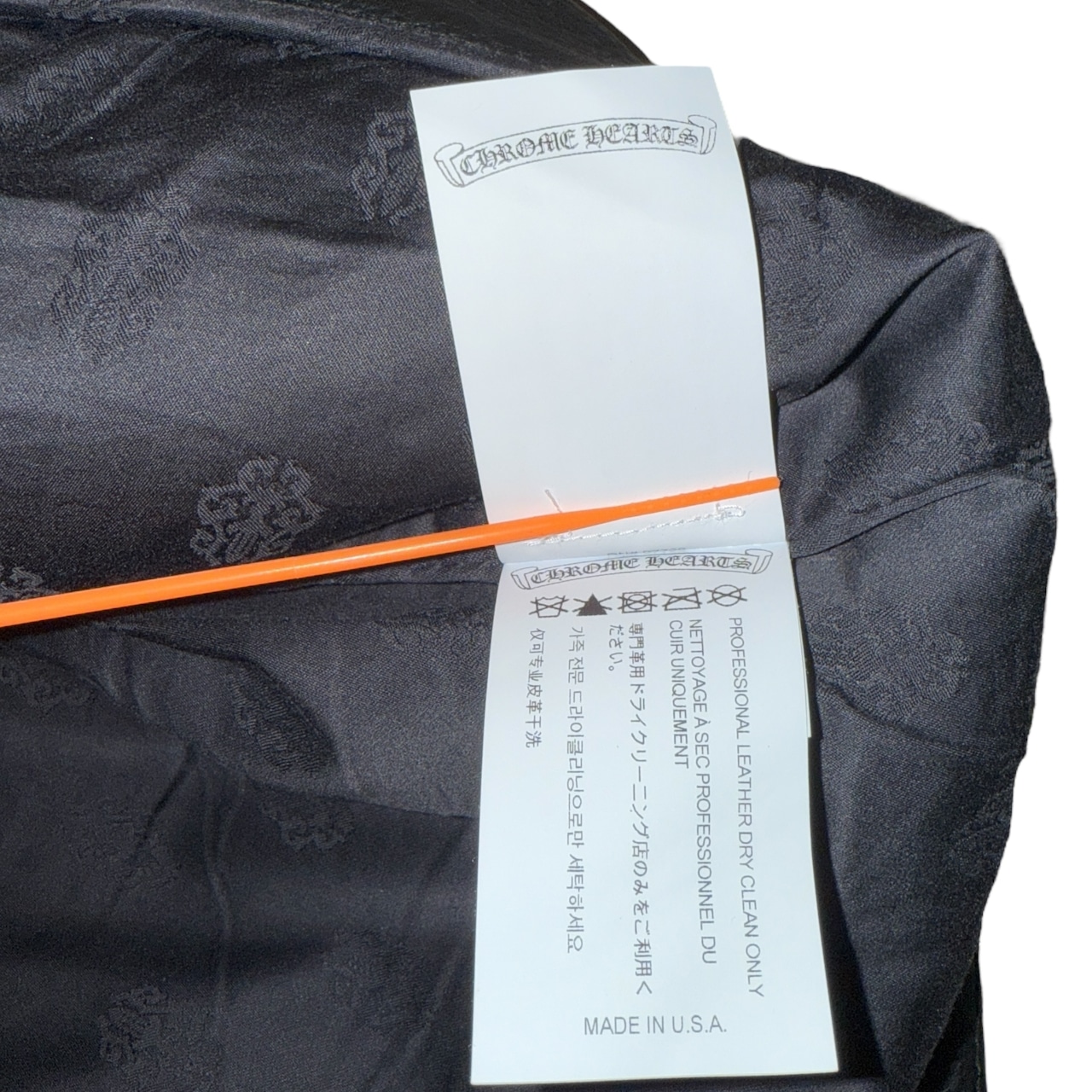 【CHROME HEARTS】クロムハーツ ブラックレザーパンツ