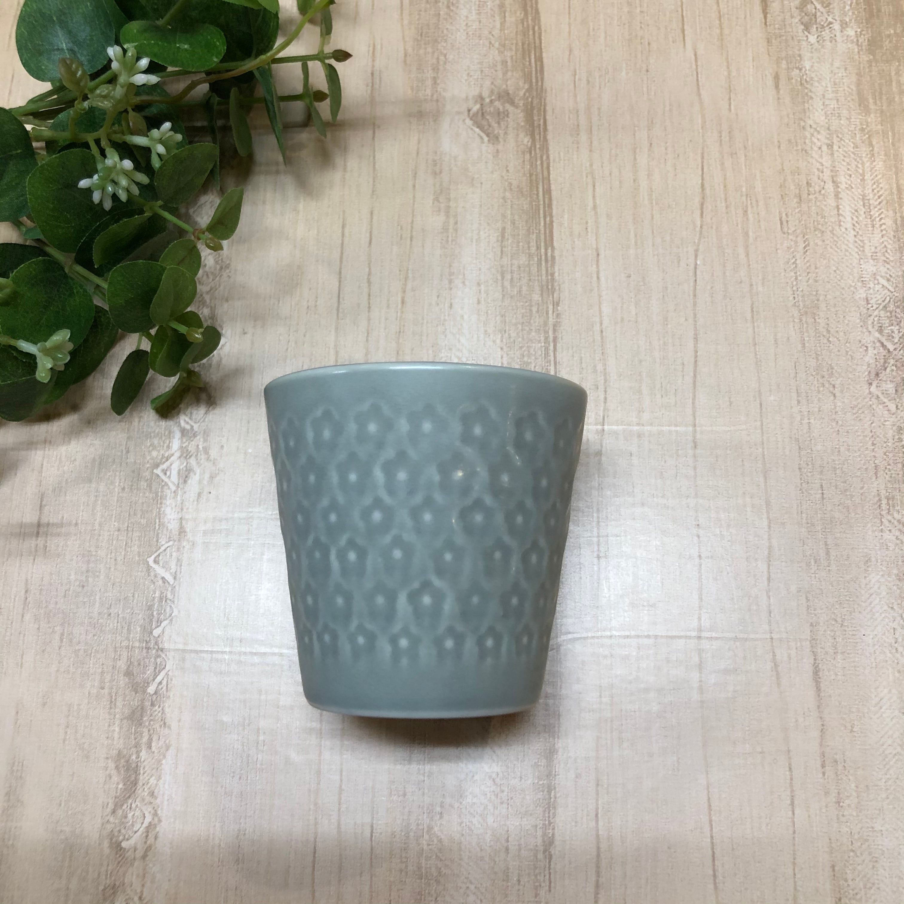 印花型フリーカップ「グレーマット」