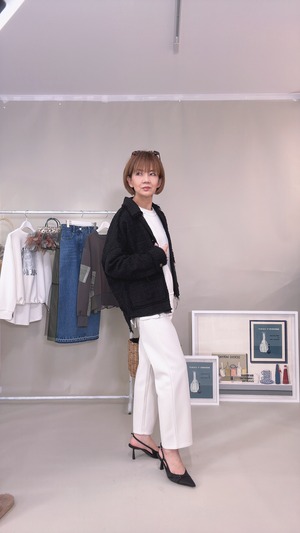 《SETUP可》ドロストワイドパンツ7900+tax