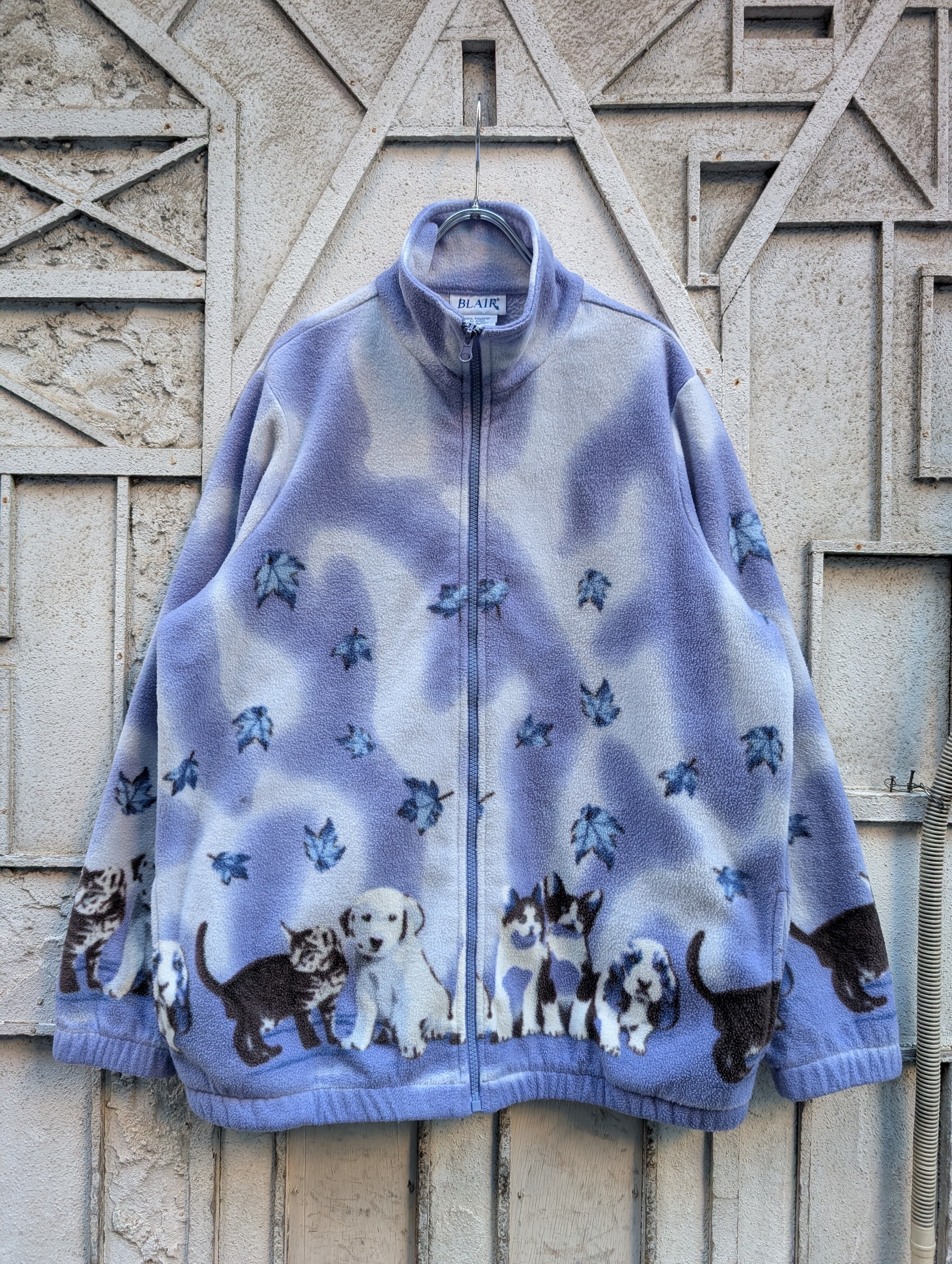 "CAT & DOG" fleece jacket