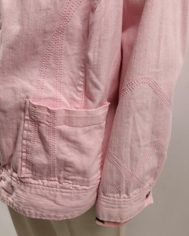coloring zip up denim jacket