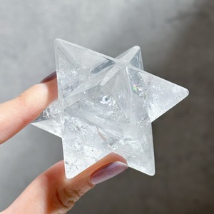 虹◎ミナスジェライス産クリアクォーツ マカバ62◇ Clear Quartz ◇天然石・鉱物・パワーストーン