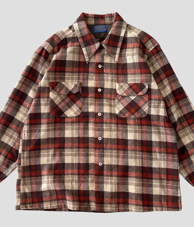 -Pendleton- Vintage 70s XL Board Shirt made in USA