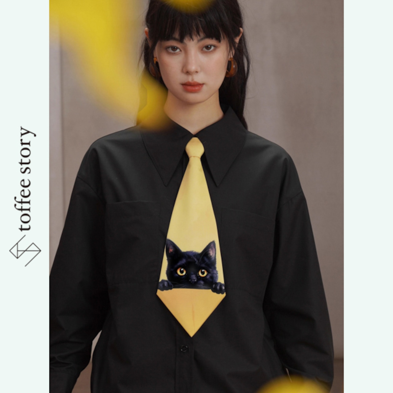 【2color】窓辺の記憶を見つめる小さな夢ネクタイ 《C0253》