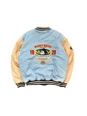 90's Disney ディズニー デニム切り替え スタジャン