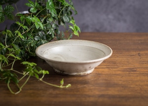 白マット釉 6寸 浅鉢（スープボウル・深皿・スープ皿）／くるり窯