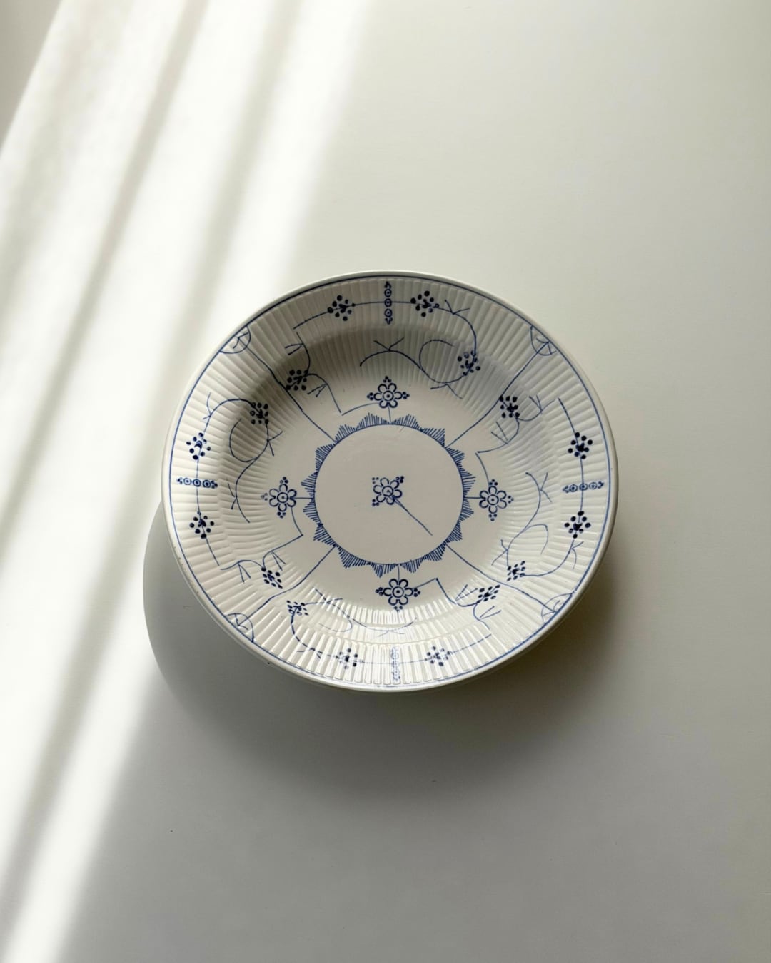 Sarreguemines サルグミンヌ / サキソニー柄の深皿プレート e