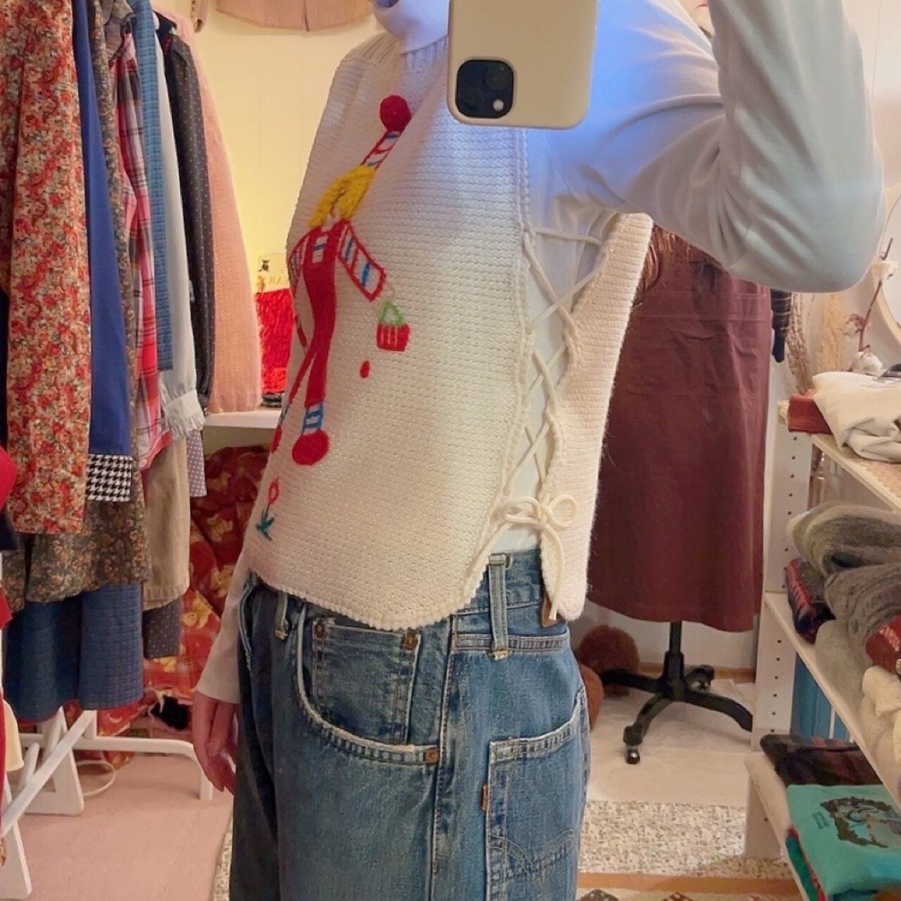 pierrot boy side ribbon vest