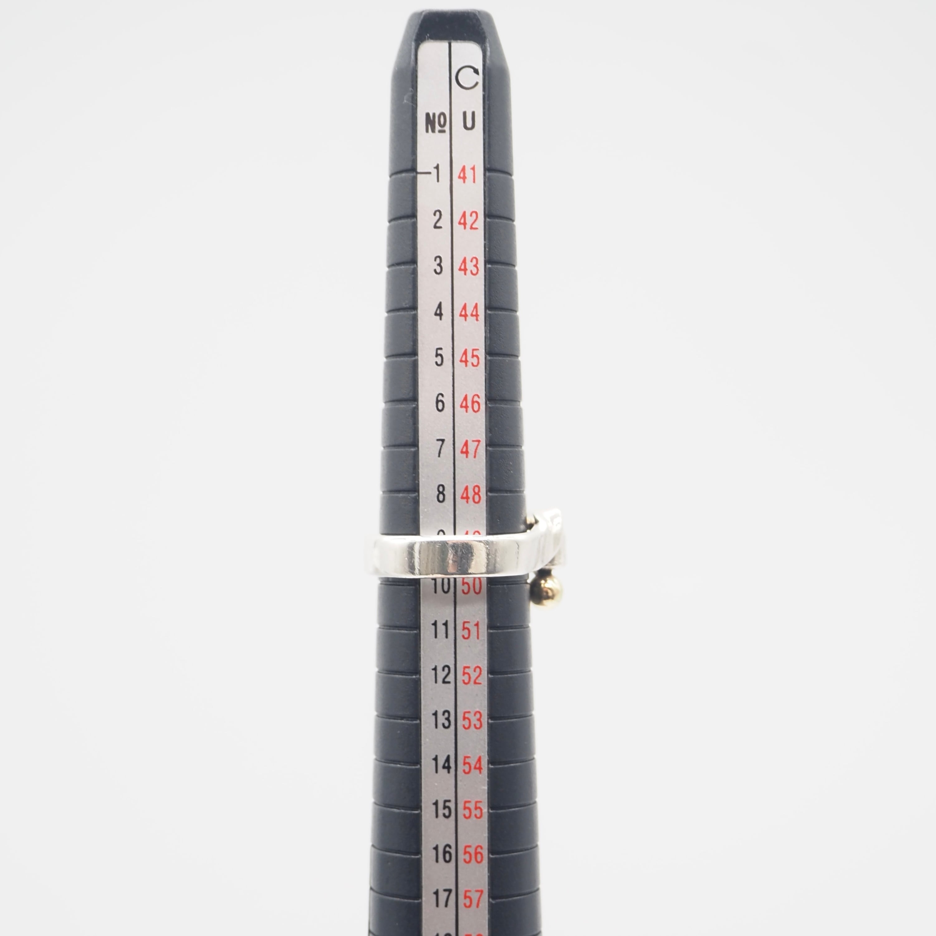 Tiffany&Co. 約9号 フックアンドアイリング シルバー925 K18