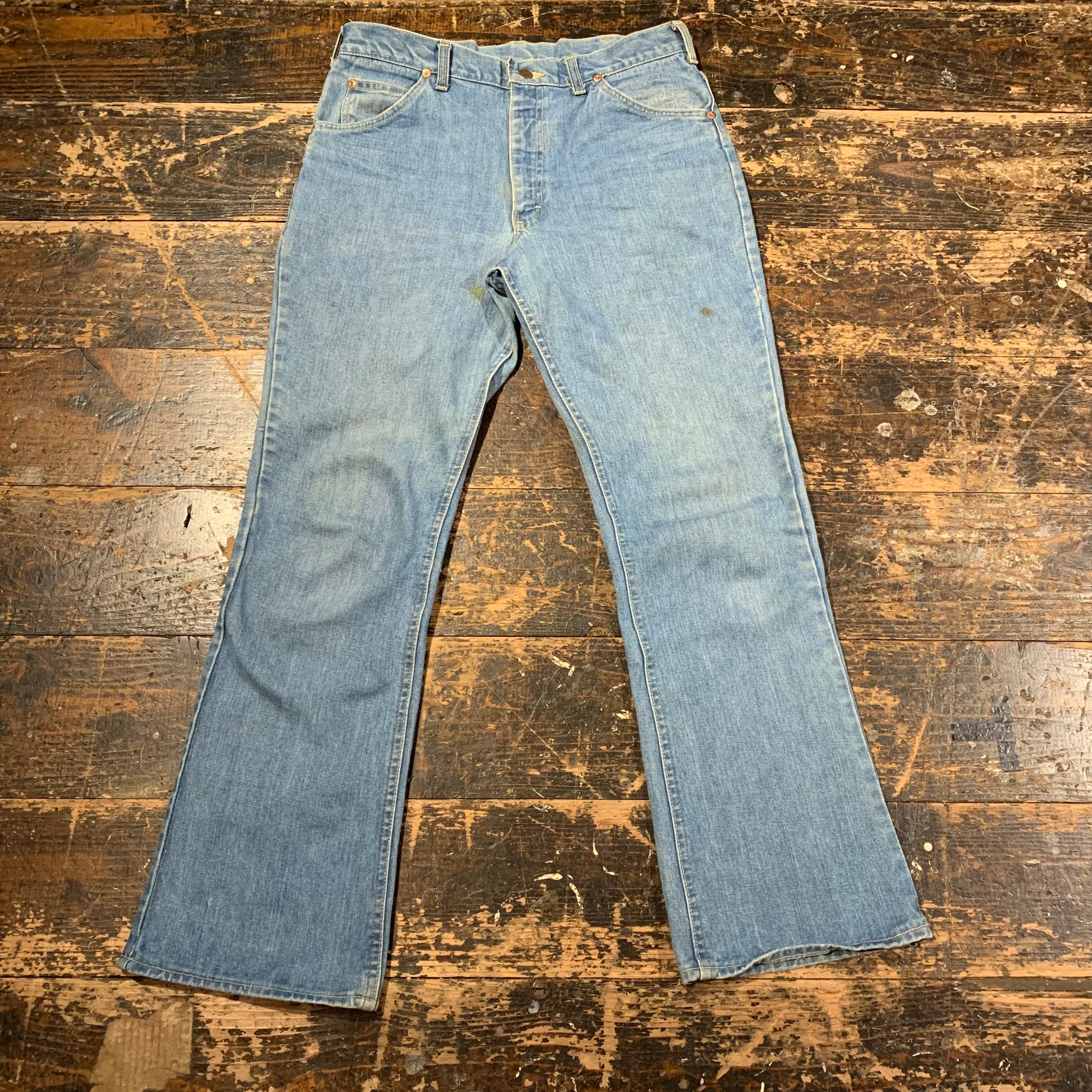 1970s Lee 200-0349 1970年代 リー フレアパンツ デニム 左綾織り | maruco