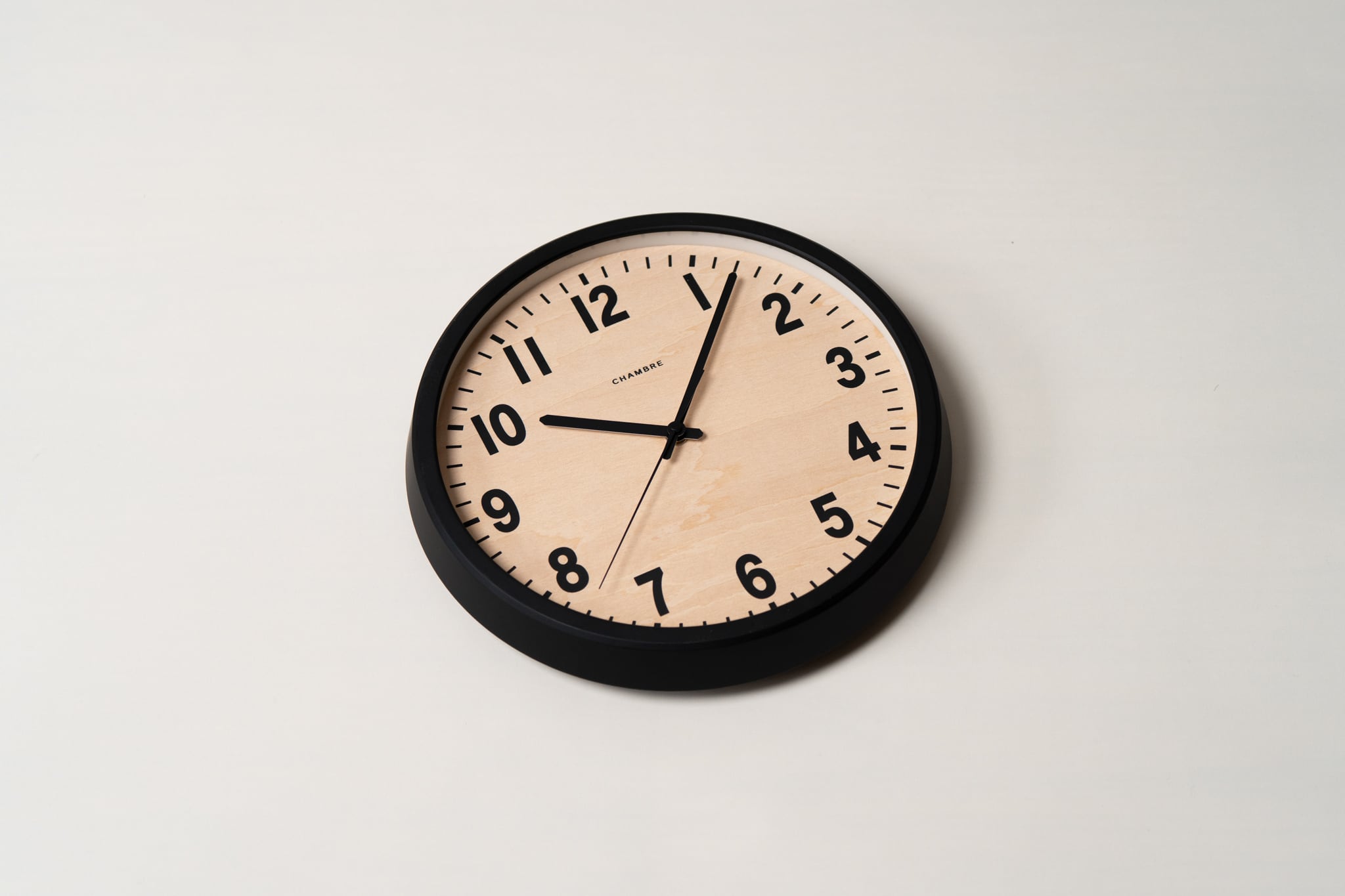 電波時計 PUBLIC CLOCK BLACK -renewal- | シャンブル【CHAMBRE】by