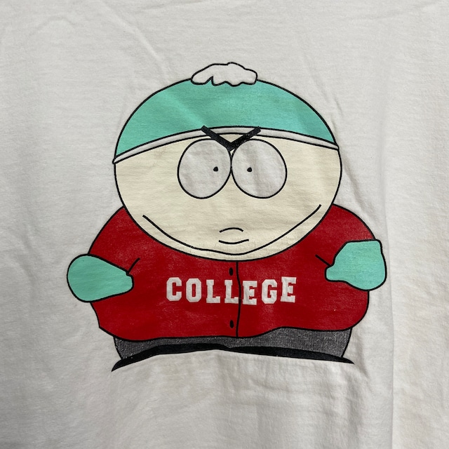 90s SOUTHPARK サウスパーク　プリントTシャツ　キャラT 白　XL