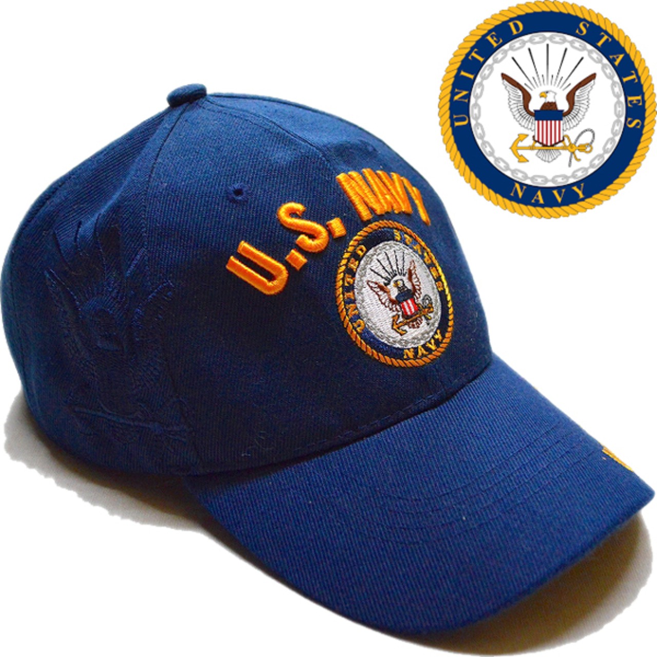 1点物◇アメリカ海軍US NAVYロゴ刺繍ベースボールキャップ古着メンズ